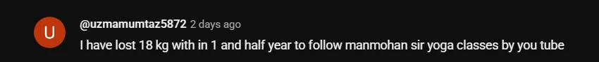 Testimonial screenshot